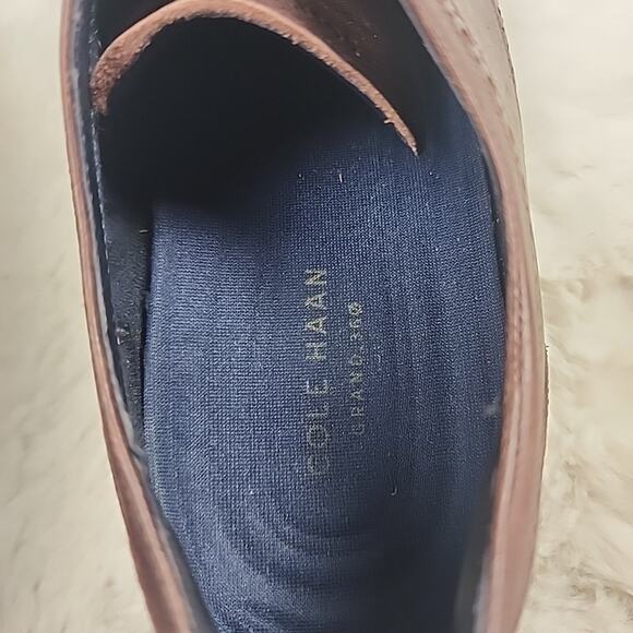 Cole Haan Grand.OS 360 Cap Toe Brown Leather Oxford Shoes Men's Size 10.5 - Picture 8 of 9